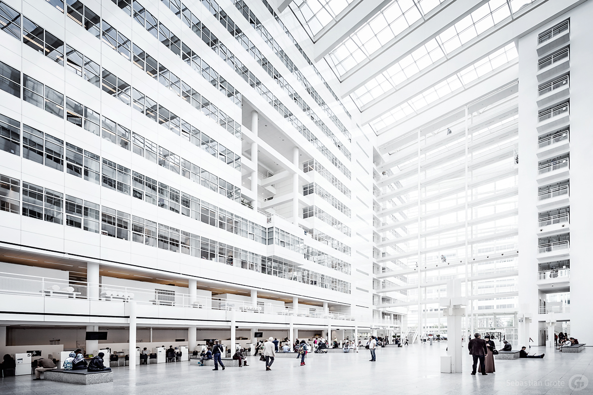 Architekturfotografie in den Niederlanden: Atrium City Hall Den Haag