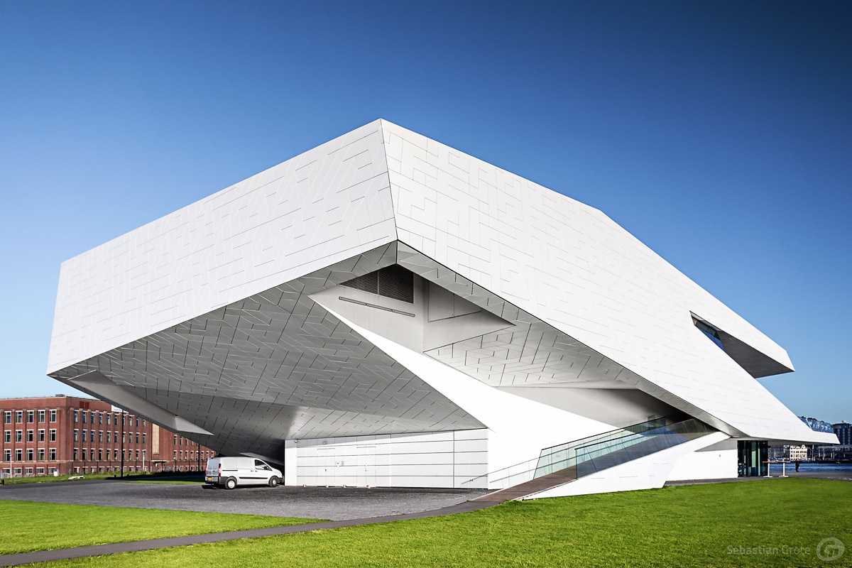 Architekturfotograf Hannover: Moderne Architektur des EYE Filmmuseum Amsterdam, Niederlande