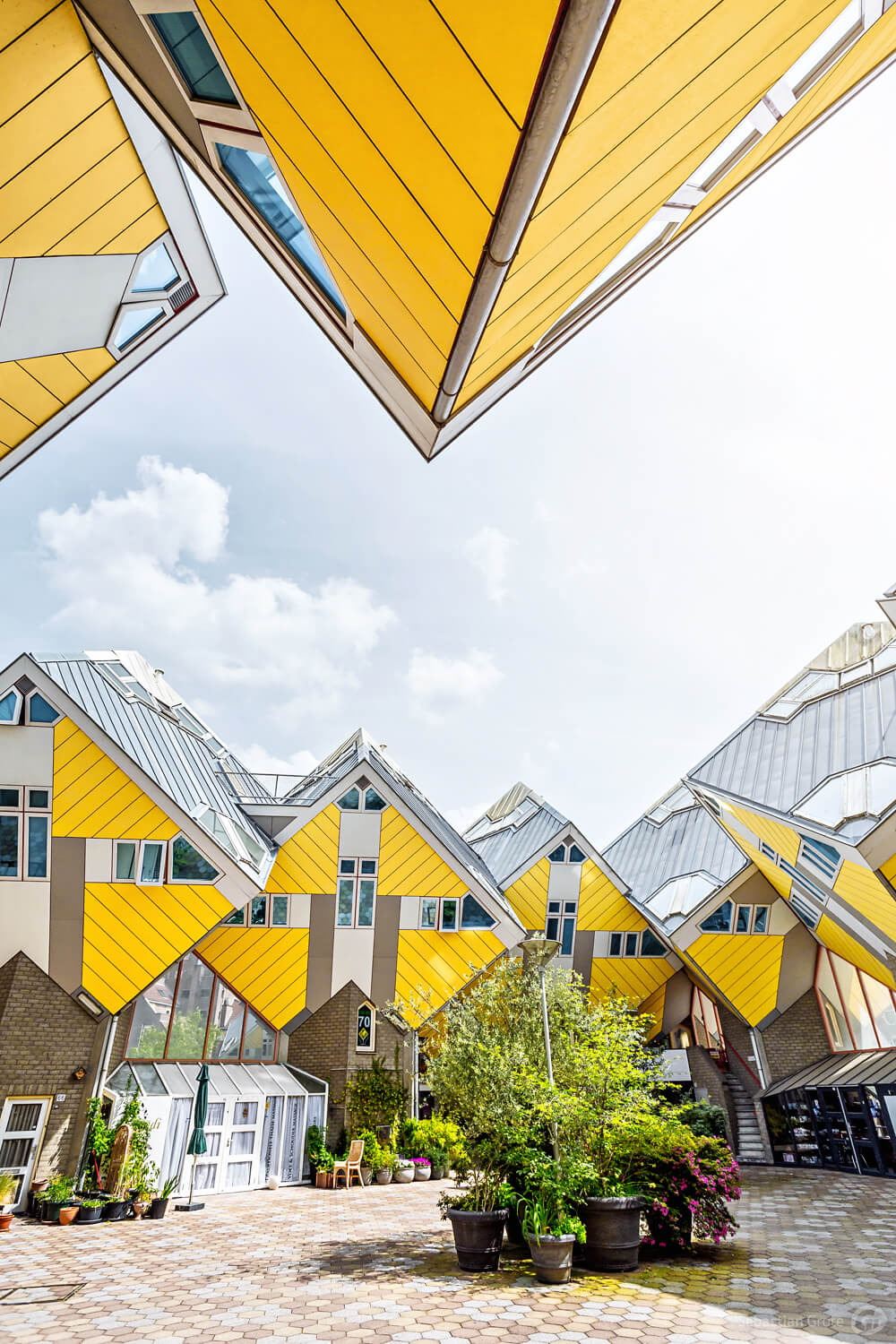 Kubushäuser Rotterdam mit außergewöhnlicher Architektur in den Niederlanden, Architekturfotograf Hannover
