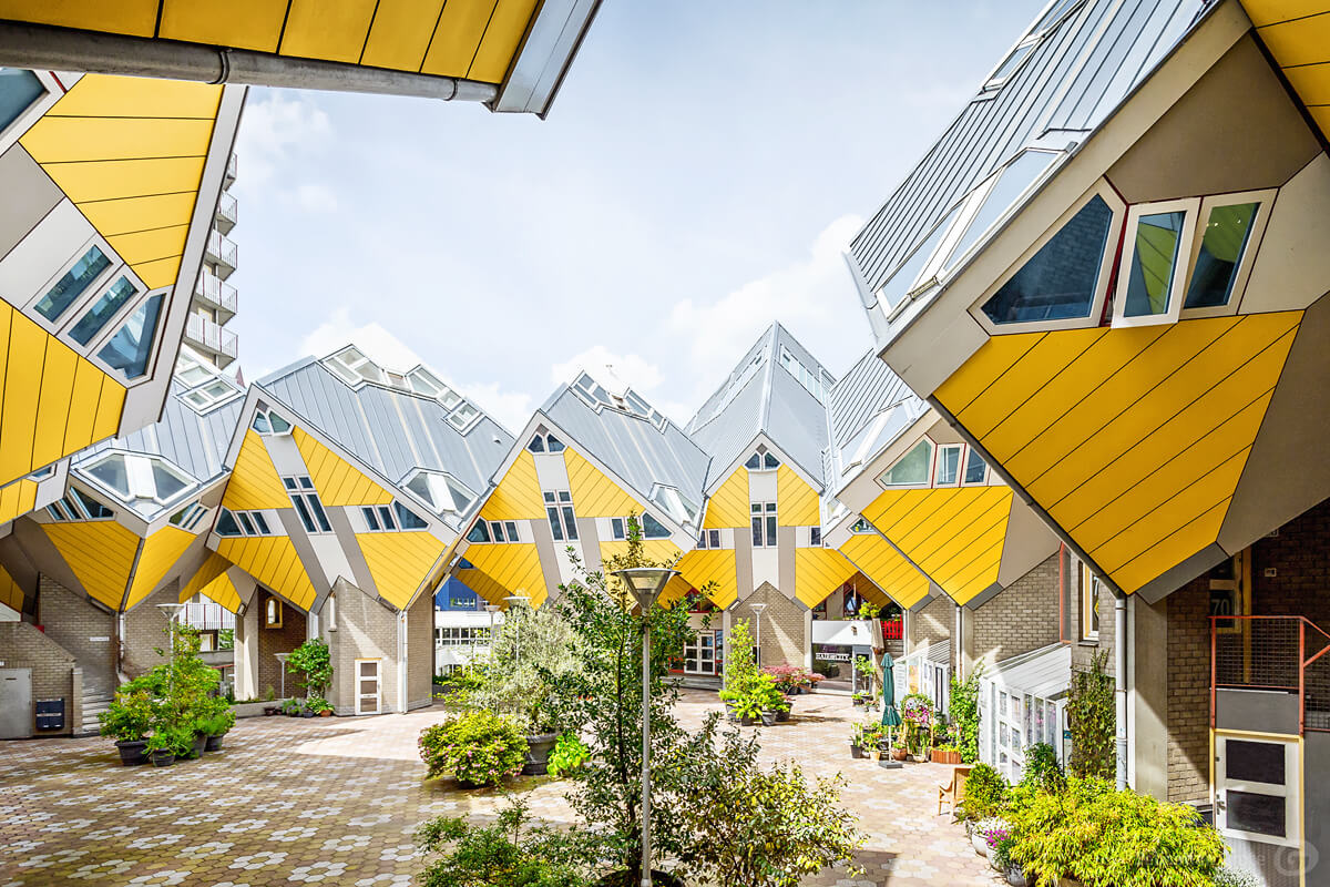 Kubushäuser Rotterdam mit außergewöhnlicher Architektur gelten als beliebte Sehenswürdigkeit
