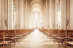 Grundtvigskirche im Kopenhagener Stadtteil Bispebjerg, ein Beispiel expressionistischer Architektur mit neugotischen Elementen