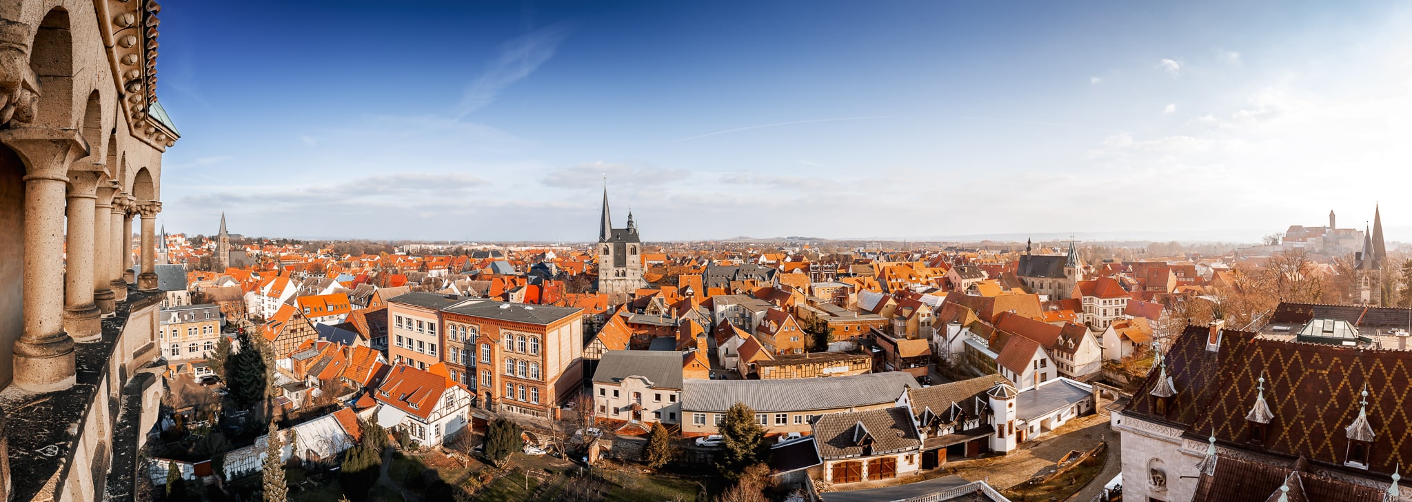 Panorama von Quedlinburg - die Welterbestadt von oben